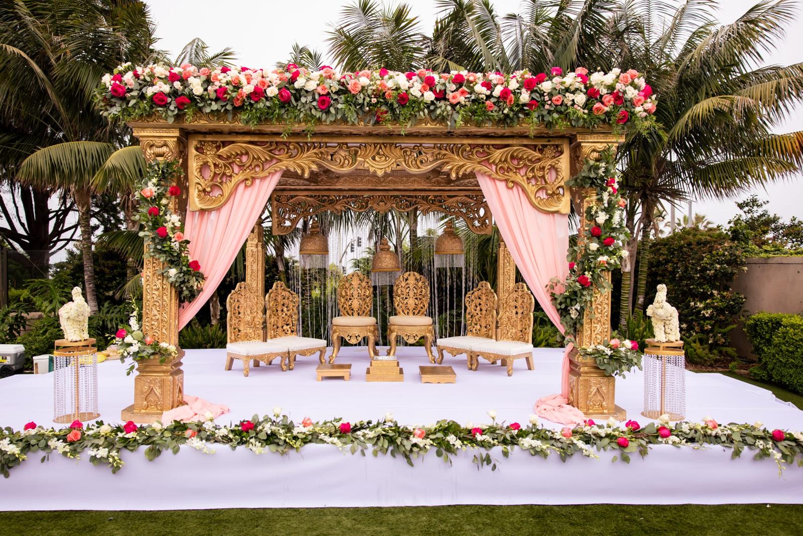 Wedding mandap décor